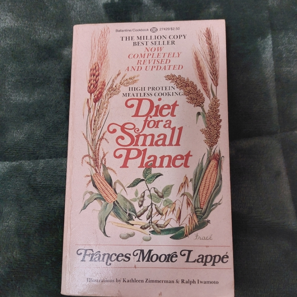 Original copy of Diet for a Small Planet Paperback Cookbook